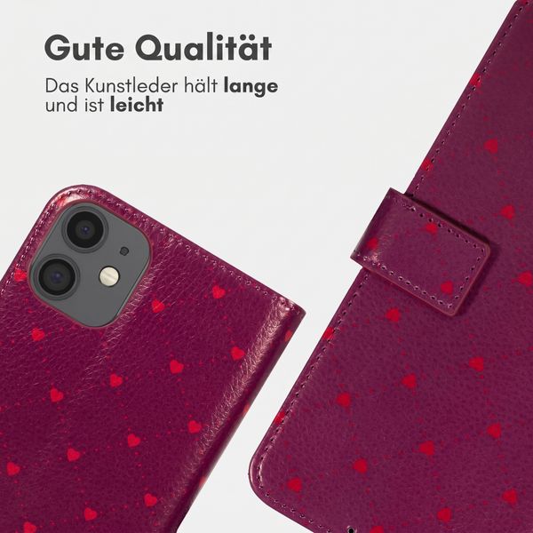 imoshion Design Klapphülle Apple iPhone 11 - Crush Check Coral Dust