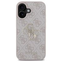 Guess 4G Metal Logo Back Cover für das iPhone 16 - Rosa