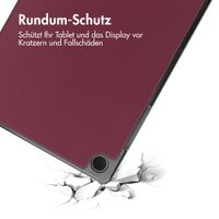 imoshion Trifold Klapphülle für das Samsung Galaxy Tab A9 Plus - Bordeaux