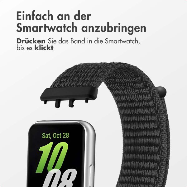 imoshion Nylonarmband für die Samsung Galaxy Fit 3 - Schwarz