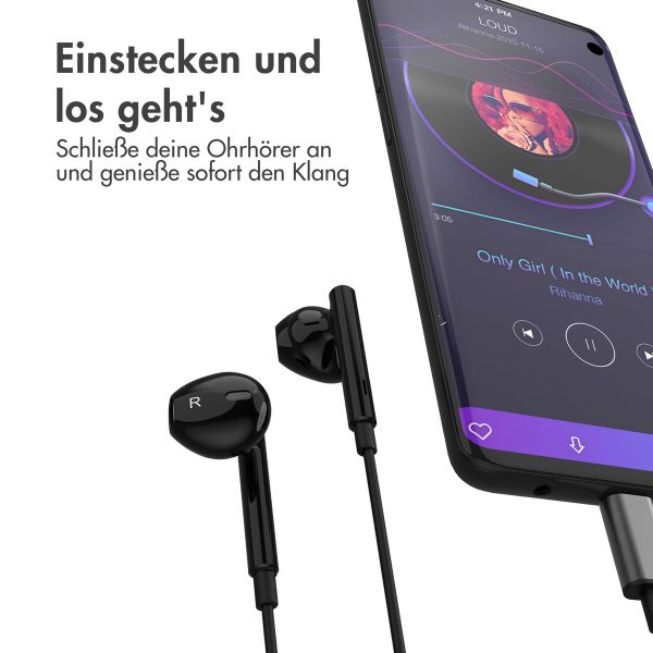 imoshion Kopfhörer - Kabelgebundene Kopfhörer - Mit USB-C Anschluss - Schwarz