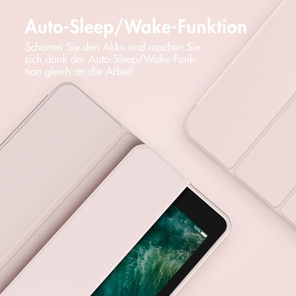 Accezz Smarte Klapphülle aus Silikon Apple iPad Air 13 Zoll (2025) M3 / (2024) M2 - Rosa