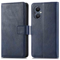 imoshion Luxuriöse Klapphülle Oppo Reno8 Lite - Dunkelblau