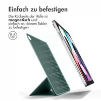 imoshion Magnetic Klapphülle Apple iPad Air 11 Zoll (2025) M3 / (2024) M2 / Air 5 (2022) / Air 4 (2020) - Dunkelgrün