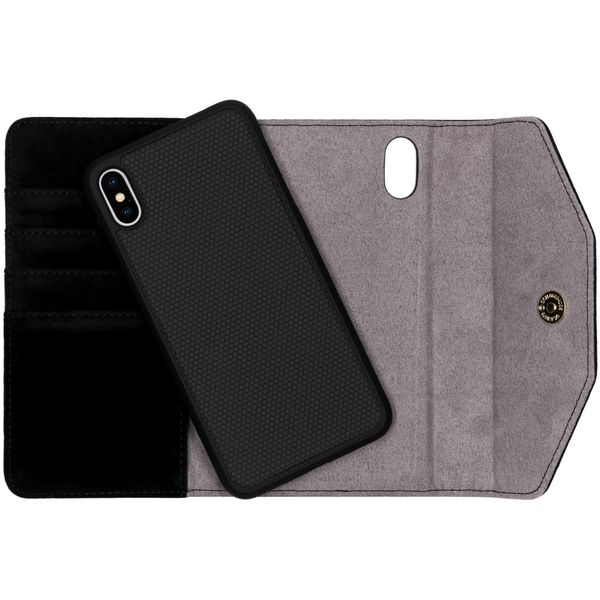 iDeal of Sweden Mayfair Clutch Velvet Schwarz für das iPhone Xs Max