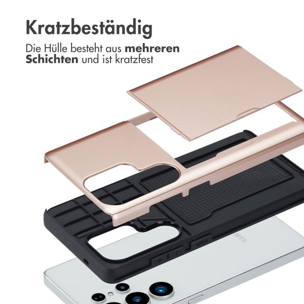 imoshion Backcover mit Kartenfach Samsung Galaxy S25 Ultra - Rosé gold