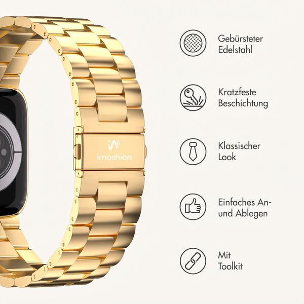 imoshion Edelstahlarmband für Apple Watch | 44/45/46/49 mm - Gold