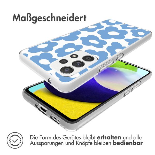 imoshion Design Hülle für das Samsung Galaxy A53 - Retro Blue Flowers