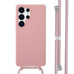 imoshion Silikonhülle mit Band für das Samsung Galaxy S25 Ultra - Sand Pink