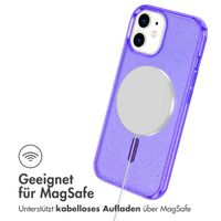 imoshion Sparkle Back Cover mit MagSafe für das Apple iPhone 12 (Pro) - Glitzer Violett