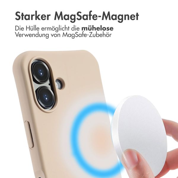 imoshion Color Backcover mit abtrennbarem Band MagSafe für das Apple iPhone 16 - Nude