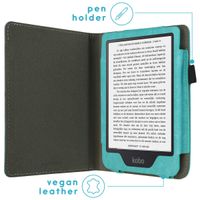 imoshion Vegan Leather Klapphülle für das Kobo Clara 2E / Tolino Shine 4 - Hellblau