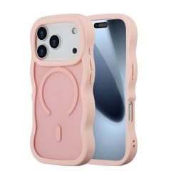 Selencia Wavy Backcover mit MagSafe Apple iPhone 17 Pro - Soft Pink