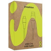 imoshion Braided USB-C-zu-USB-A Kabel - 2 Meter - Weiß