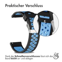 imoshion Silikonband Sport - 24-mm-Universalanschluss - Schwarz/Blau