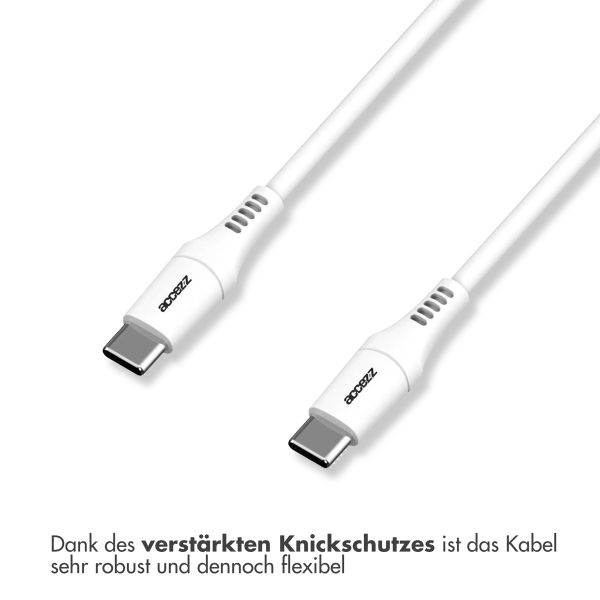 Accezz USB-C- auf USB-C-Kabel - 0,2 m - Weiß