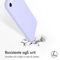 Accezz Liquid Silikoncase Apple iPhone SE (2022 / 2020) / 8 / 7 - Violett