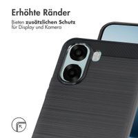 imoshion Brushed Back Cover Oppo A6x (4G/5G) - Schwarz