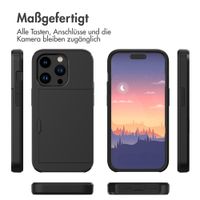 imoshion Backcover mit Kartenfach Apple iPhone 15 Pro - Schwarz