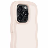 Holdit Wavy Case für das iPhone 15 Pro - Light Beige