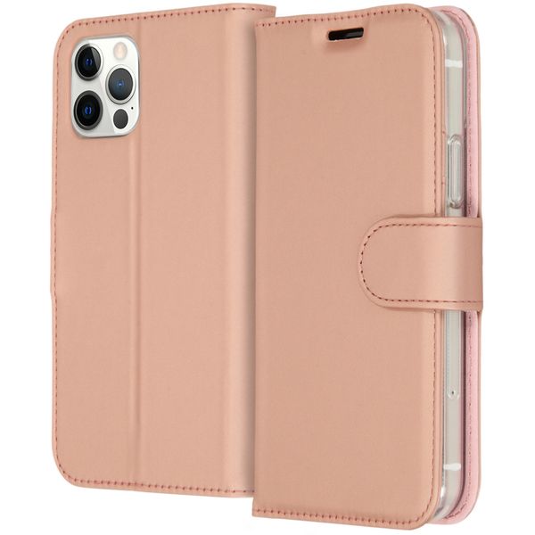 Accezz Wallet TPU Klapphülle für das iPhone 12 (Pro)  - Roségold