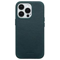 Accezz Vintage Leather Magsafe Backcover Apple iPhone 13 Pro - Smokey Green