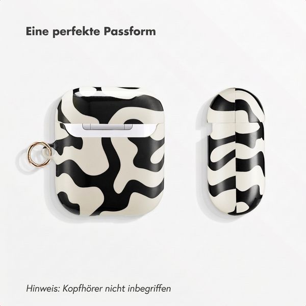 Selencia Vivid Case  Apple Airpods 1 / 2 - Art Wave Black