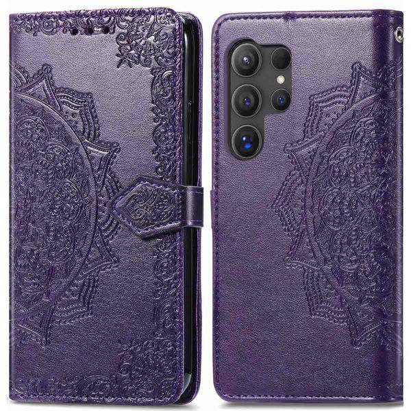 imoshion Mandala Klapphülle für das Samsung Galaxy S24 Ultra - Violett