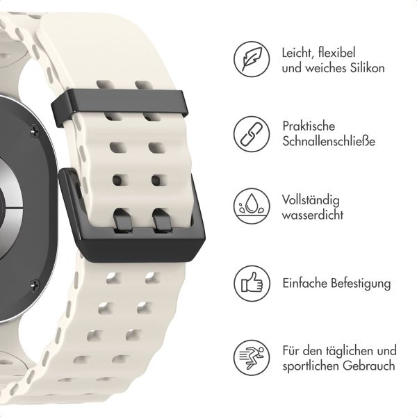 imoshion Ocean Silikonarmband für das  Samsung Galaxy Watch 8 (40/44mm) / Classic (46mm) - Polarstern