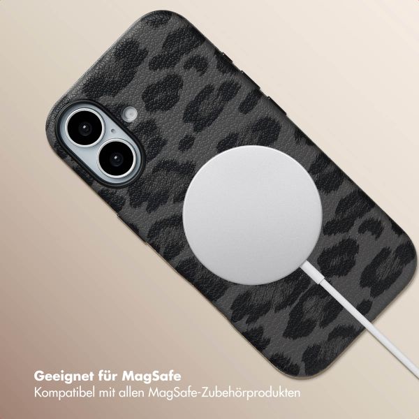 Selencia Sabi Backcover Leopardenmuster mit MagSafe Apple iPhone 17 - Midnight Black