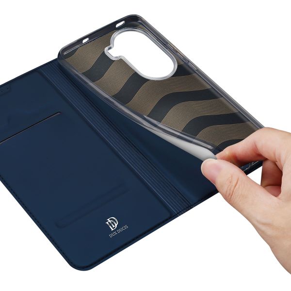 Dux Ducis Slim TPU Klapphülle für das Oppo Reno 11 - Dunkelblau