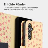 imoshion Design Klapphülle Samsung Galaxy A54 (5G) - Sunny Yellow Petite Flowers
