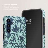 Selencia Vivid Tough Back Cover für das Samsung Galaxy A16 - Tropical Vibes Light Blue