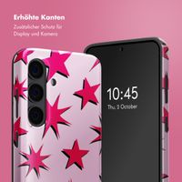 Selencia Vivid Back Cover Samsung Galaxy S24 - Stars Rubine Red Light Pink