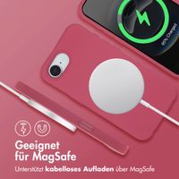 imoshion Color Backcover mit abnehmbarem Handykette und MagSafe Apple iPhone 16e - Red Raspberry