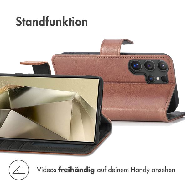 imoshion Luxuriöse Klapphülle Samsung Galaxy S25 Ultra - Braun