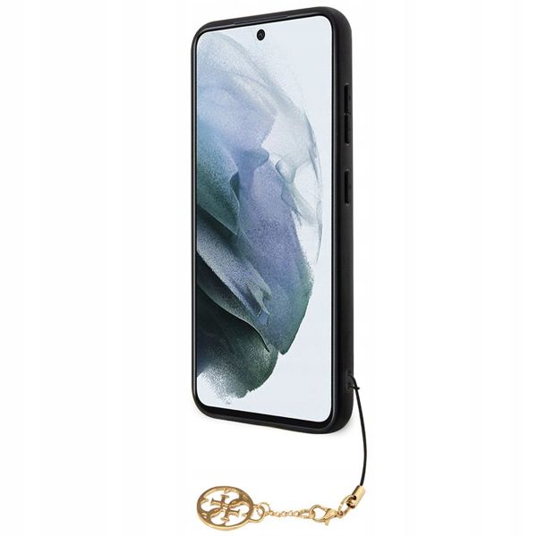 Guess 4G Classic Logo Back Cover Charm Samsung Galaxy S24 Plus - Schwarz