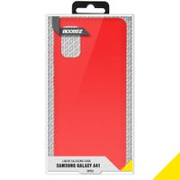 Accezz Liquid Silikoncase Rot für das Samsung Galaxy A41