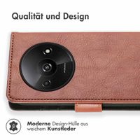 imoshion Luxuriöse Klapphülle für das Xiaomi Redmi A3 - Braun