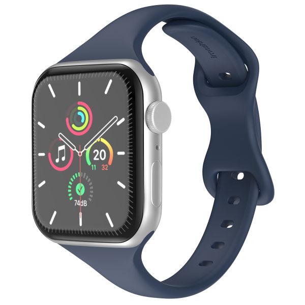 imoshion Slim Silikonarmband für die Apple Watch Series 1-9 / SE (38/40/41 mm) | Series 10 (42 mm) - Navy Blau