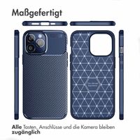 imoshion Carbon-Hülle für das iPhone 14 Pro - Blau