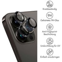 imoshion 2er-Pack Objektivschutz für Kamera für das Apple iPhone 15 Pro / 15 Pro Max - Schwarz