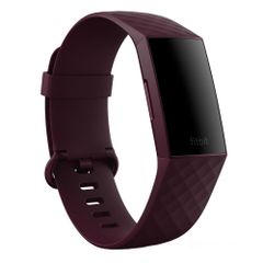 Fitbit Classic Silikonarmband für  Fitbit Charge 3 / 4 - Größe L - Rosewood