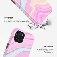 Selencia Vivid Rückabdeckung mit MagSafe Apple iPhone 15 - Pastel Lipstick Marble