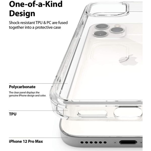 Ringke Fusion Case für das iPhone 12 Pro Max - Transparent