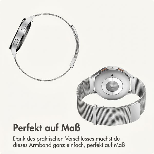imoshion Mailändische Magnetarmband -   Universelle 20 mm Anschluss - Silber