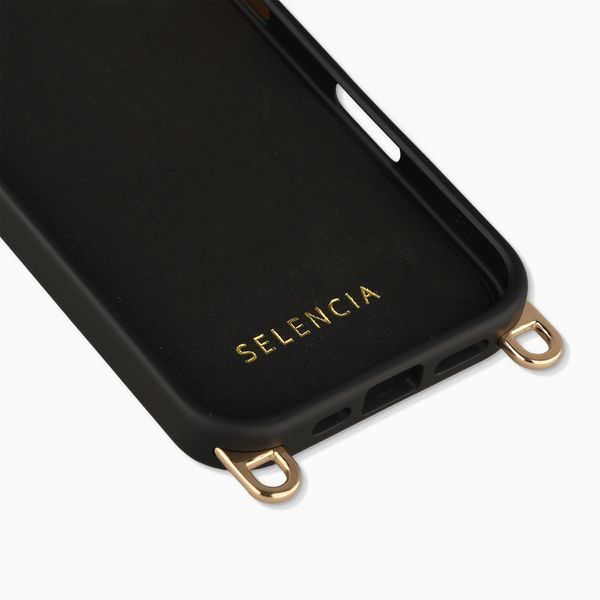 Selencia Rivièra Backcover mit MagSafe mit abnehmbaren Haken Apple iPhone 16 - Velvet Black