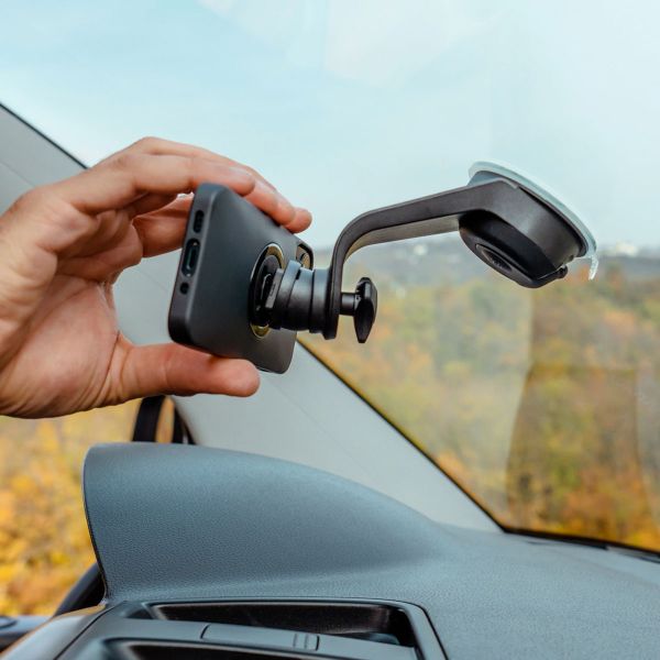 SP Connect ﻿Suction Mount - Handyhalterung für das Auto – Windschutzscheibe – Universell – Schwarz