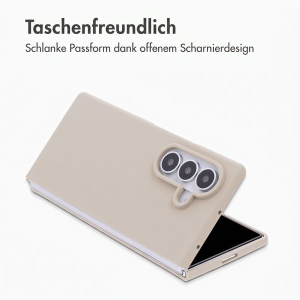 Accezz Liquid Silikoncase Samsung Galaxy Z Fold 8 Ultra - Stone