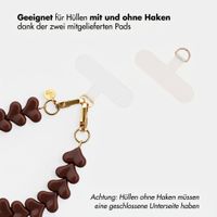 Selencia Lova Herz-Handgelenkbande - Chocolate Brown